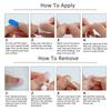 10 Pcs Pink Gradient Floral Hand Painted Fake Nails Medium Length Elegant Reusable Artificial Press On Nails