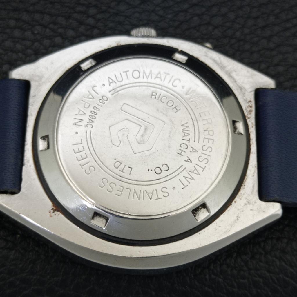 VINTAGE RICOH R31 AUTOMATIC JAPAN MENS BLUE COLOR DIAL WATCH a707692-1