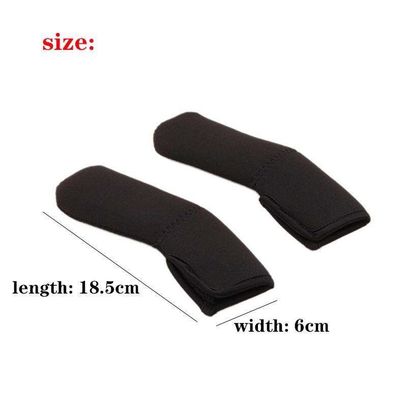 2pcs/Pair New Baby Stroller Accessories Carriage Front Handle Pram Black Neoprene Magic Tape Bumper Bar Cover Bebek Arabasi