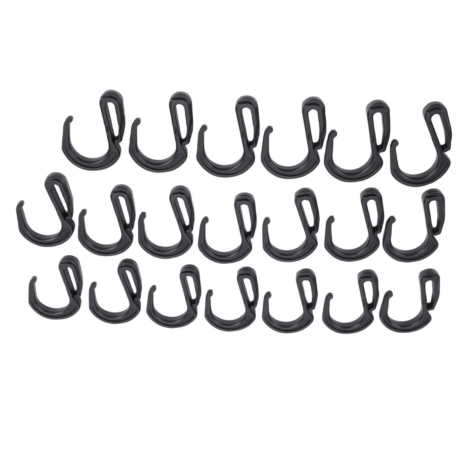 

Bungee Cord Bungee Hooks, Plastic , S Hooks for Roof Truck Net [Automotive and Outdoor Use] 20 Pieces