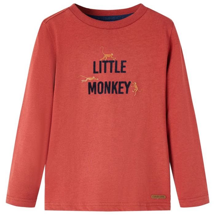 Children's Long-sleeved T-shirt Burnt Red 92/104/116/128/140