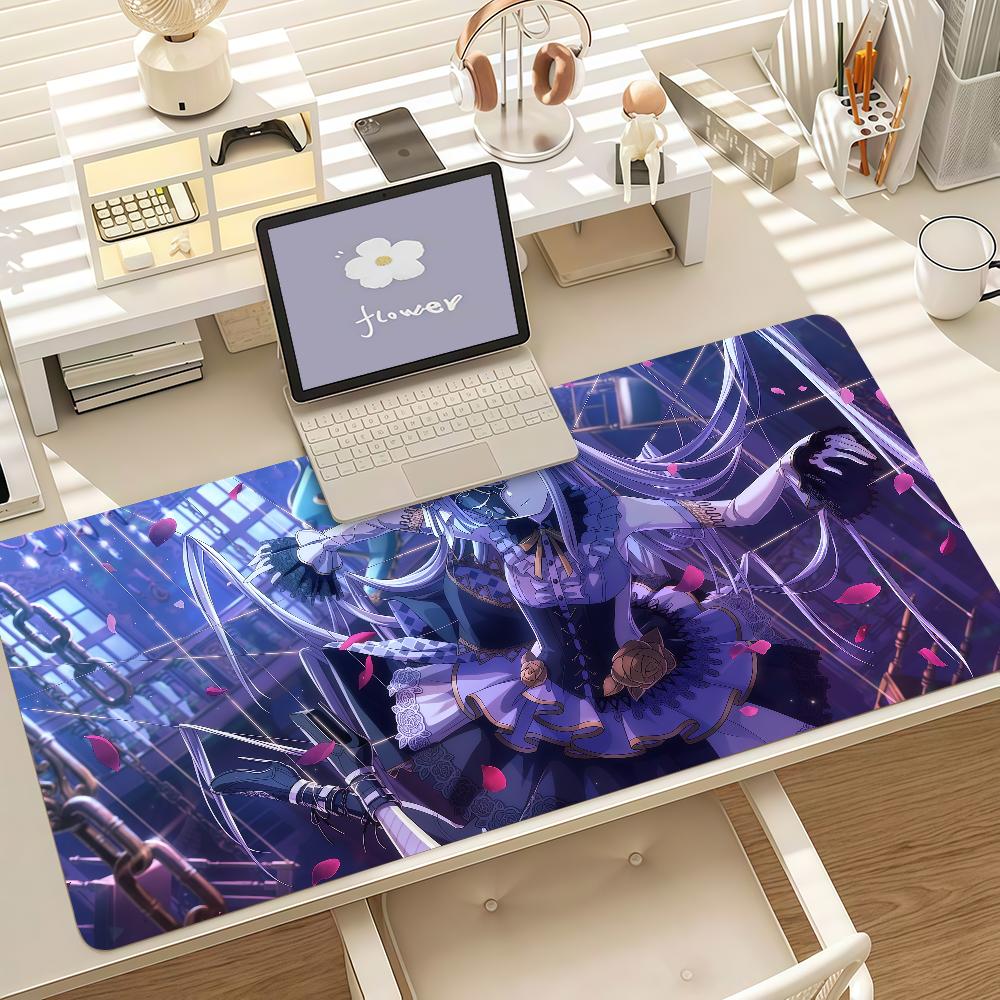 Cartoon Yyoisaki Kkanade Game Mouse Pad Anti Slip Rubber Edge Locked Thickened Laptop Gaming Desk Mat