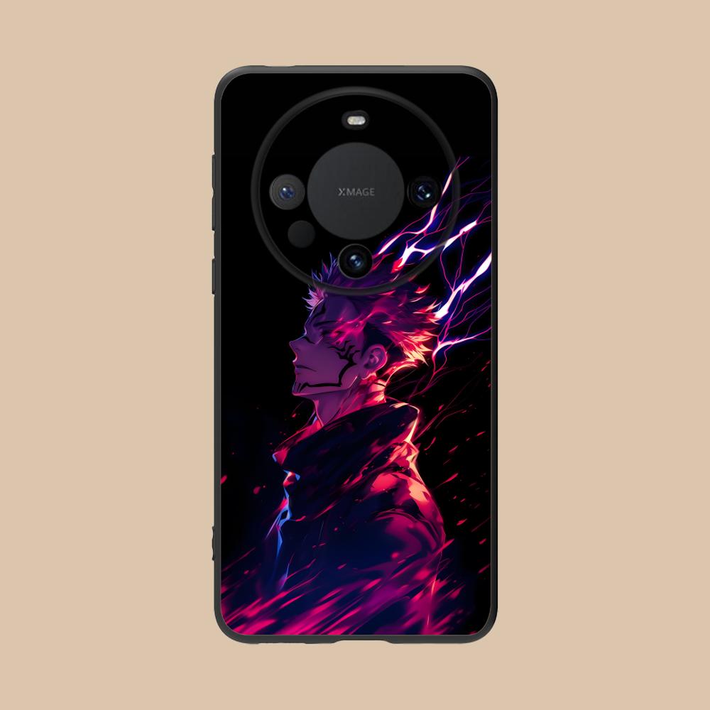 Jujutsu Kaisen Colored Mobile Phone Case for Huawei Mate 60 50 40 30 20 10 Pro Plus Lite E 5G Black Cover Luxury Smartphone