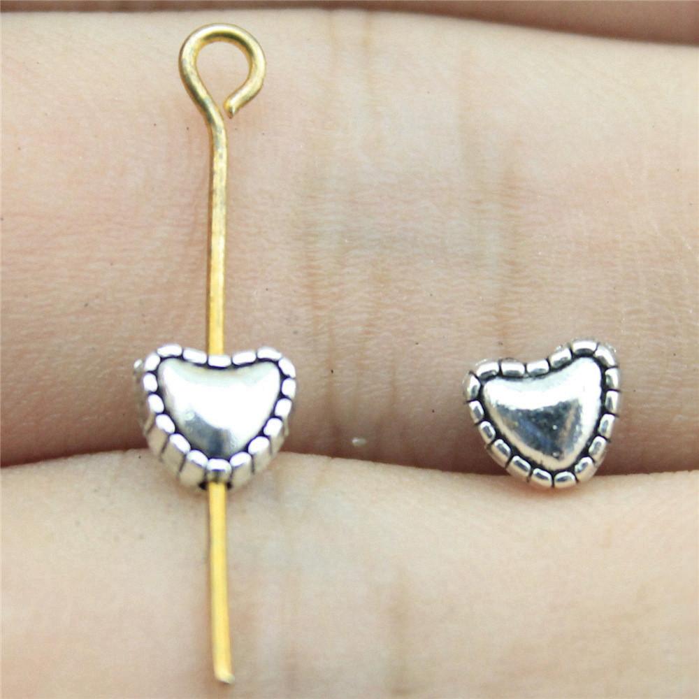 Liebe Flügel Kleine Lochperlen Spacer Zubehörteile Kinder Schmuck Ausverkauf DIY