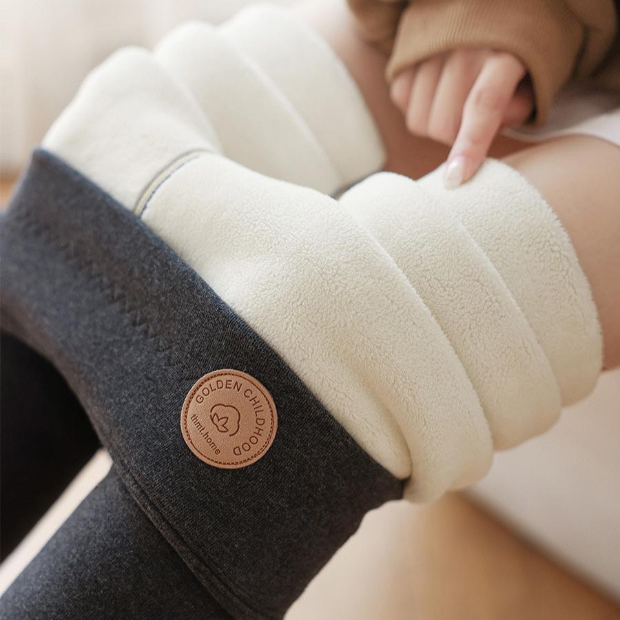 Dámské zimní legíny zateplené sametové bavlněné stahovací punčochy s fleecovými kalhotami černé strečové šedé tlusté zateplené legíny pro ženy