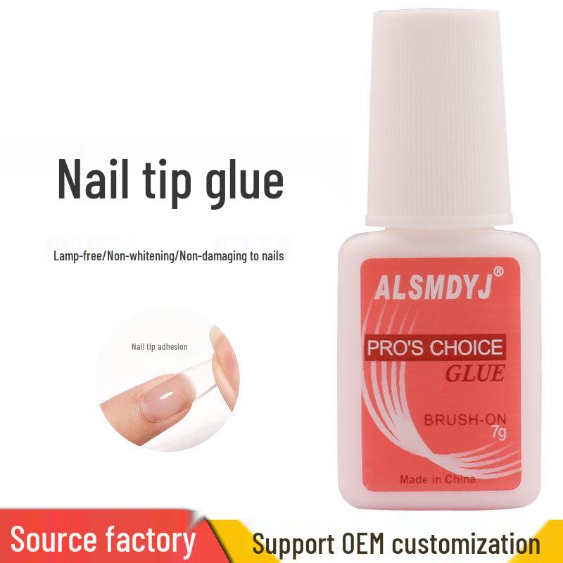 

Long-Lasting Strong Pink Nail Extension Glue for Wearable Tips and Nail Art