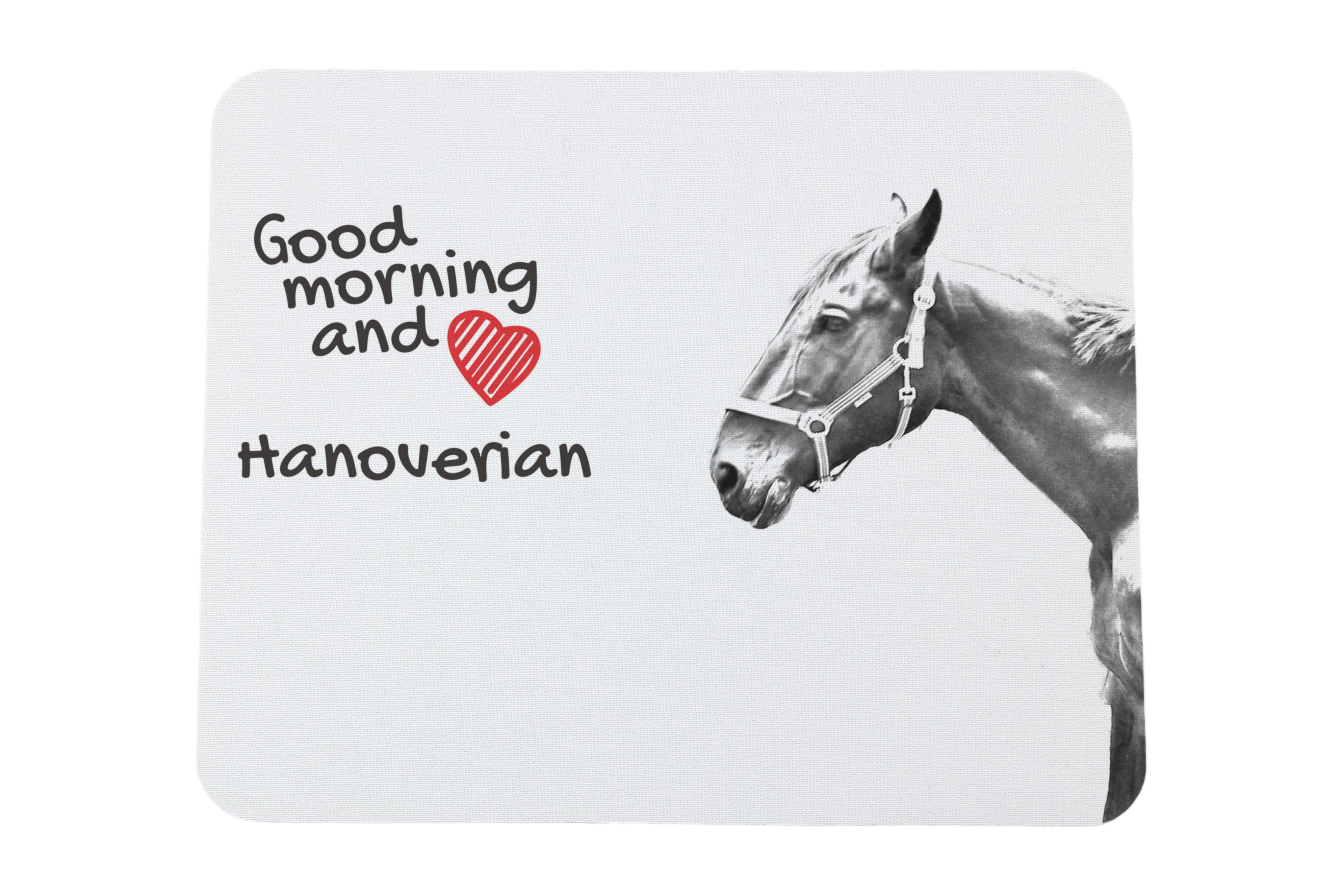 

Ганноверський - килимок для мишки з принтом, персональний килимок з конем, унікальний гаджет для офісного працівника від бренду Art-Dog білий