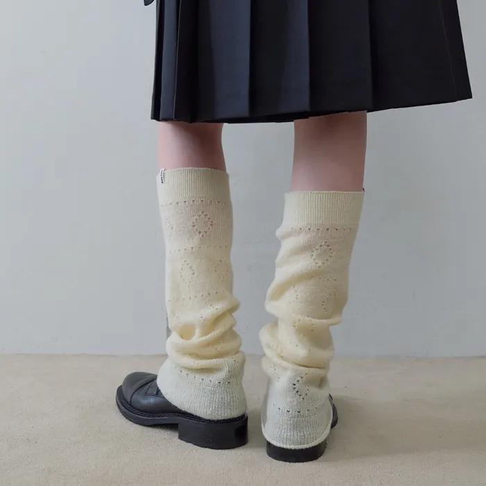 WOOL KNIT LEG WARMER (3COLOR)