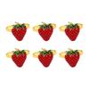 Strawberry and Lemon Napkin Rings Alloy Napkin Rings Napkins Rings