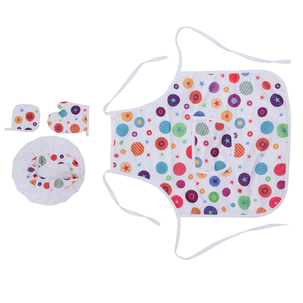 Kids Cooking Set Interesting Educational Cloth Schima Superba Plastic Easy Cleaning Odorless Kids