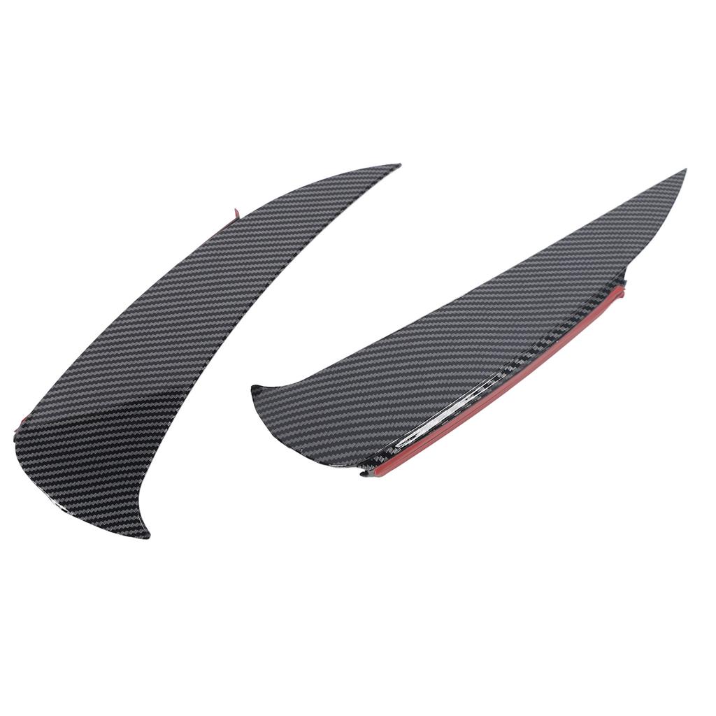 1 Paar Heckstoßstangen-Splitter Carbonfaser-Stil Heckstoßstangenlippe Splitter Spoiler Diffusor