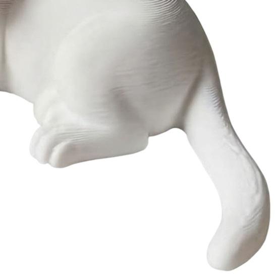 3D Printed Cat Statue, Small Holding Face Cat Figurine, Cute Animal Sculpture for Office Desk Decor, Gifts for Cats Lovers