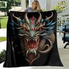 Chinese Style Dreamy Dragon Cartoon vintage Blanket living room bedroom home decor children's room baby blankets birthday gift