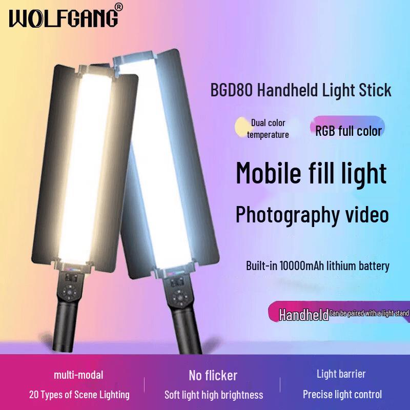 Wolfgang BGD80 RGB Handheld Photography Light Stick
