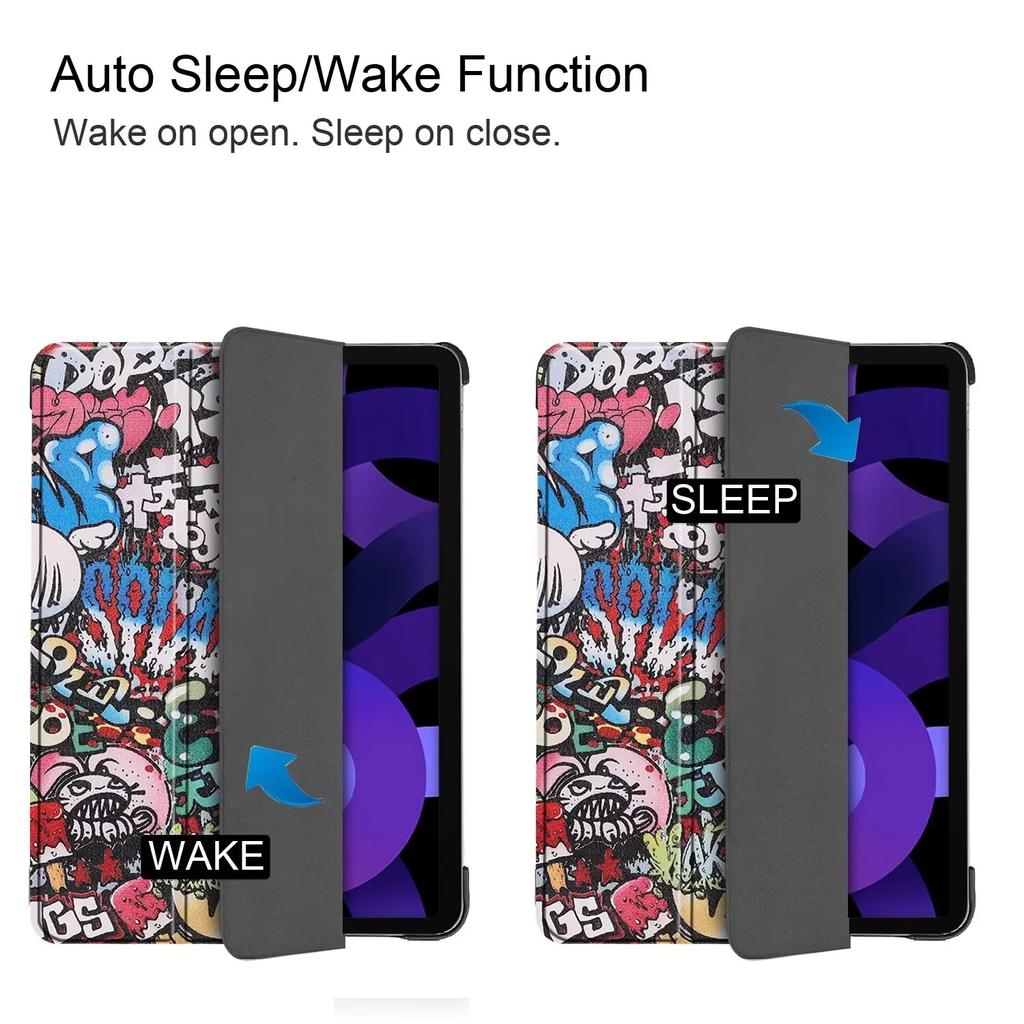 Pouzdro pro Apple iPad Air6 2024 10,9palcový PU kryt Flip Stand pro Apple iPad Air6 2024 Pouzdro na tablet Funda