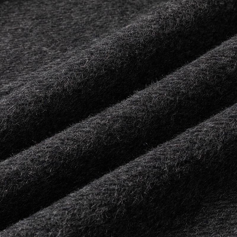 FAPAI Men's Mid-Length Two-Button 69% Wool Blend Overcoat