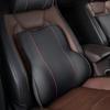 Leather Car Headrest Neck Protector Pillow Bolster Car Pillow Car Pillow Car Interior Supplies Memory Foam Lumbar Pillow