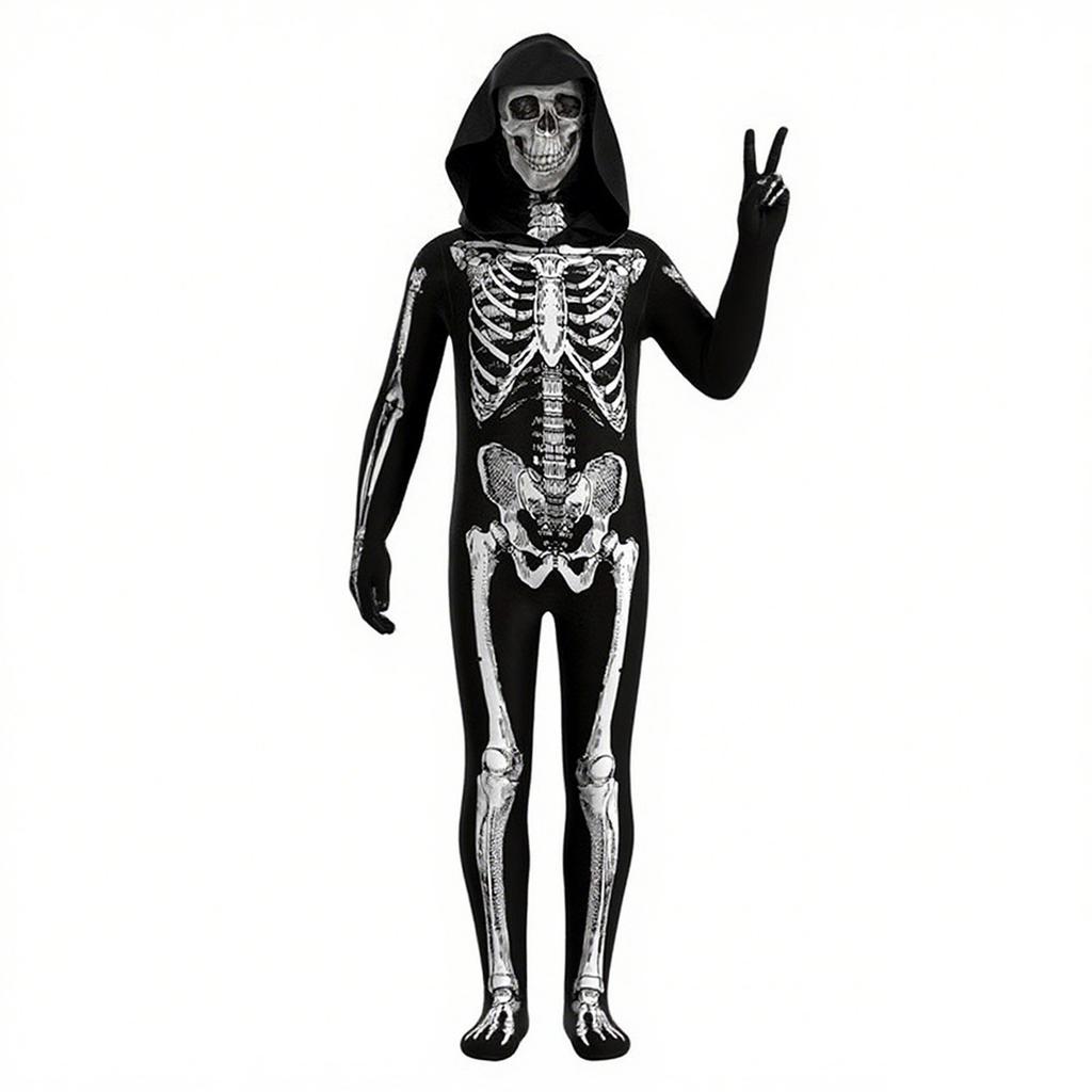 Halloween Costume Spoof Skeleton Bodysuit Cosplay Costume