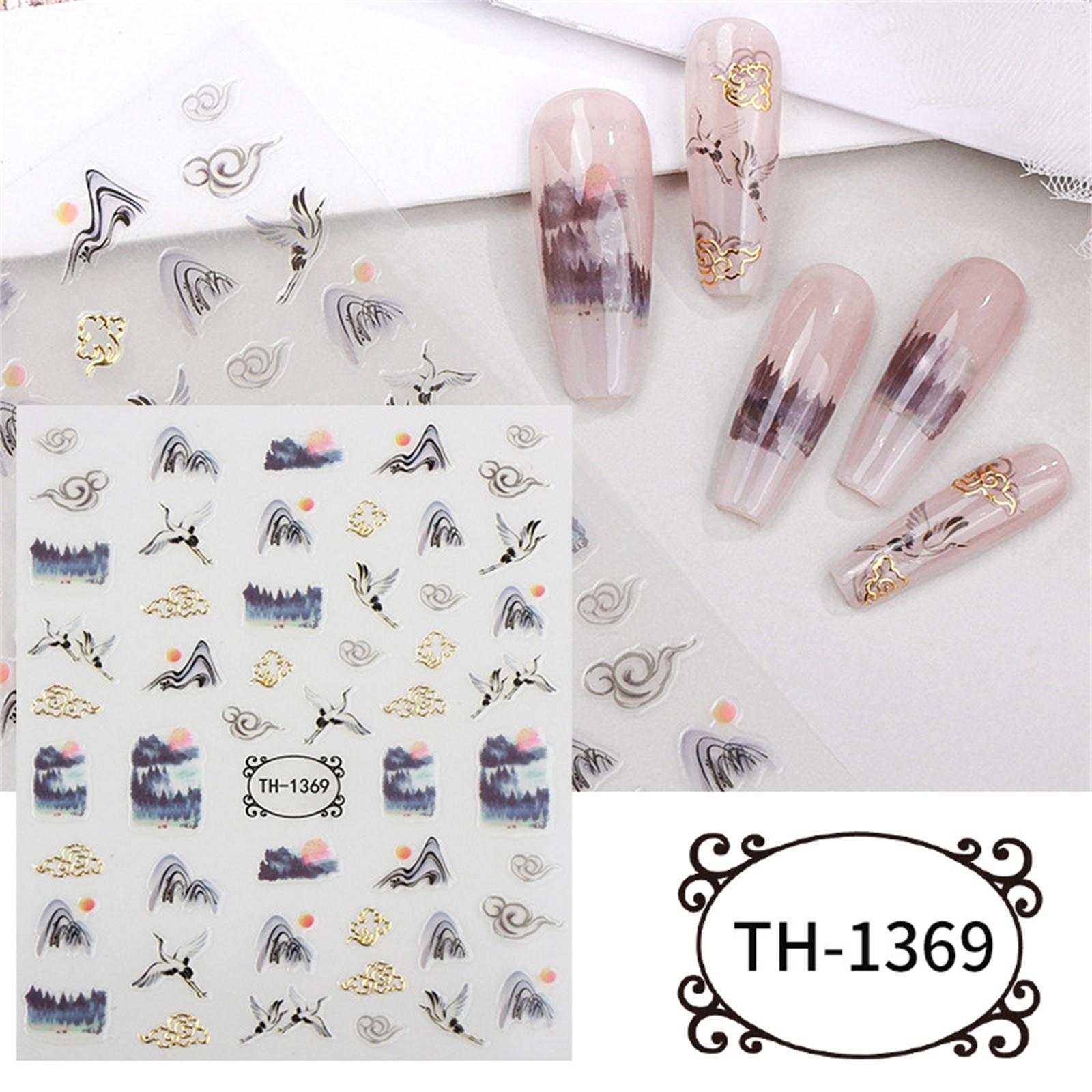 

Водонепроницаемые наклейки для ногтей - самоклеящиеся наклейки для ногтей для женщин и девочек One Size