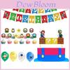 Super Mario Kids Birthday Party Decor Suit Features Colorful Balloons And Cheerful Banner For Celebration