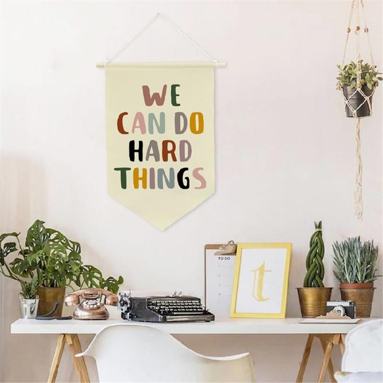 Personalizeds Pennant Banners Flag with Bright Color to Add Personality and Motivation to Any Room