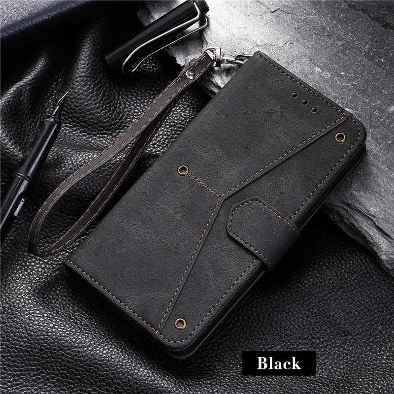 

S25 S26 Ultra Leather Case For Samsung Galaxy S26 S25 Edge S24 S23 S22 S21 S20 FE Note 20 Ultra 10 Plus Flip Case Cover Funda Galaxy Note10+-Case & Str чёрный