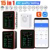 WiFi 15-in-1 Air Quality Detector TFT Display Indoor Air Quality Monitor APP Control Portable AQI PM0.3 PM1.0 PM2.5 PM10 Tester
