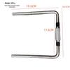 Single Ball Clamp Drum Rack Hardware with L-Shaped Hanging Bracket and Thickened Tom-Tom Stand Column.