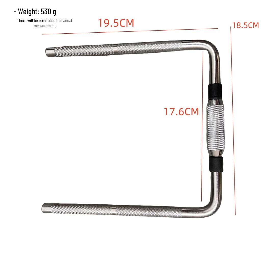 Single Ball Clamp Drum Rack Hardware with L-Shaped Hanging Bracket and Thickened Tom-Tom Stand Column.