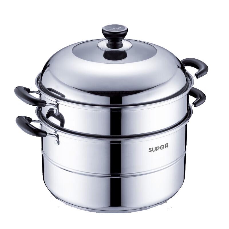 Supor 30cm 304 Stainless Steel Double-Layer Steamer Pot