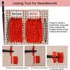 Stiletto For Sewing Needlework Laying Tool Stiletto Handheld Fabric Crafts Aid Padauk Wood Thread Guide For Embroidery Studio