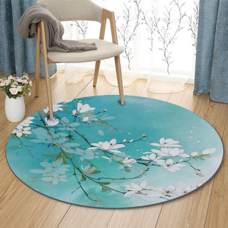 Chinese Style Round Carpet Living Room Tea Table Study Bedroom Bedside Fully Covered Washable and Customizable
