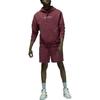 Jordan Logo Print Drawstring Hoodie With Long Sleeves Men tops Red DV6464-645