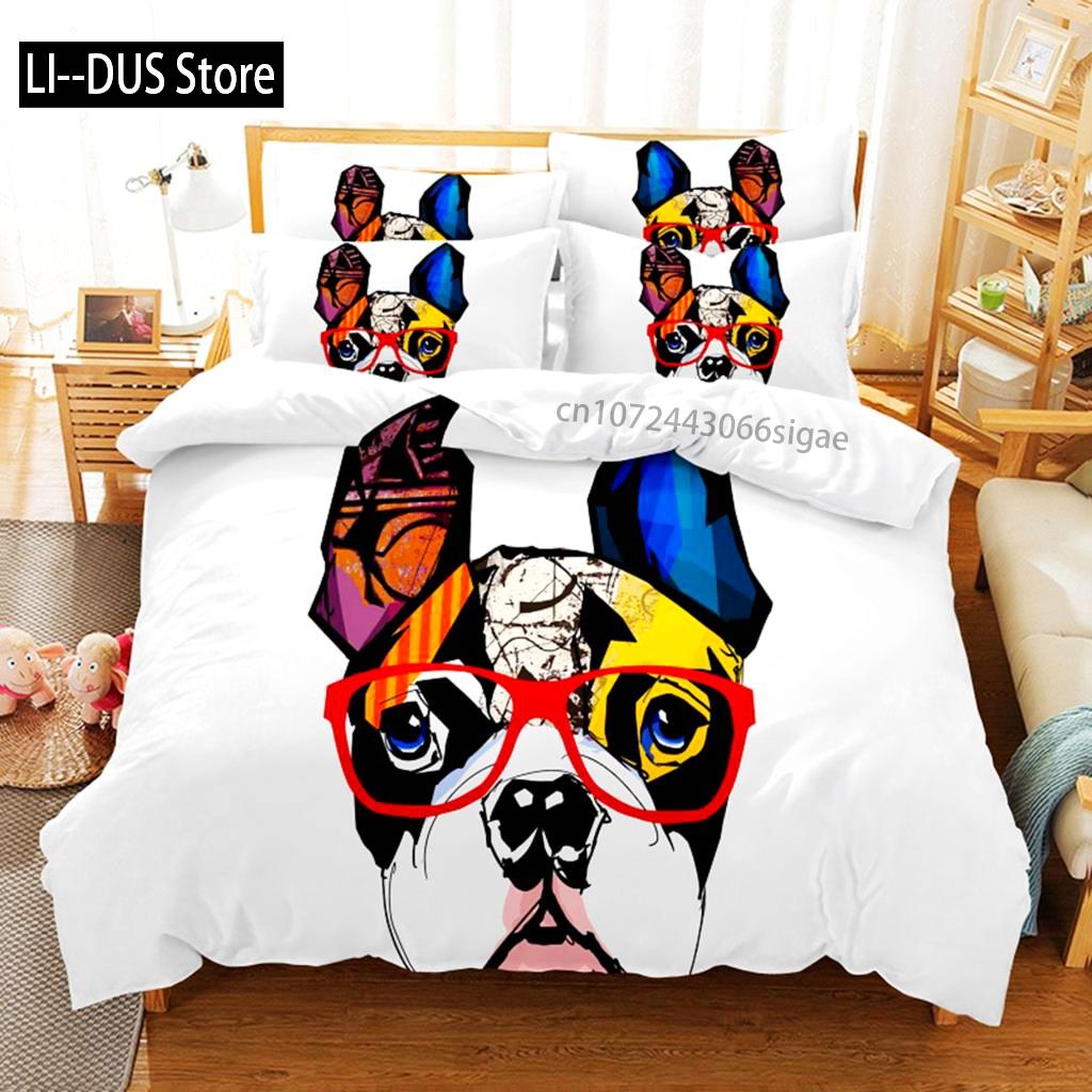 Comforter Puppy Bedding Set 3D Bedding Digital Printing Queen Size Bedding Set Fashion Design