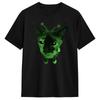 Nouveauté T-shirts Meme Chat Alien Vert Unisexes Col Rond T-shirts 100% Coton Manches Courtes Vêtements Grandes Tailles