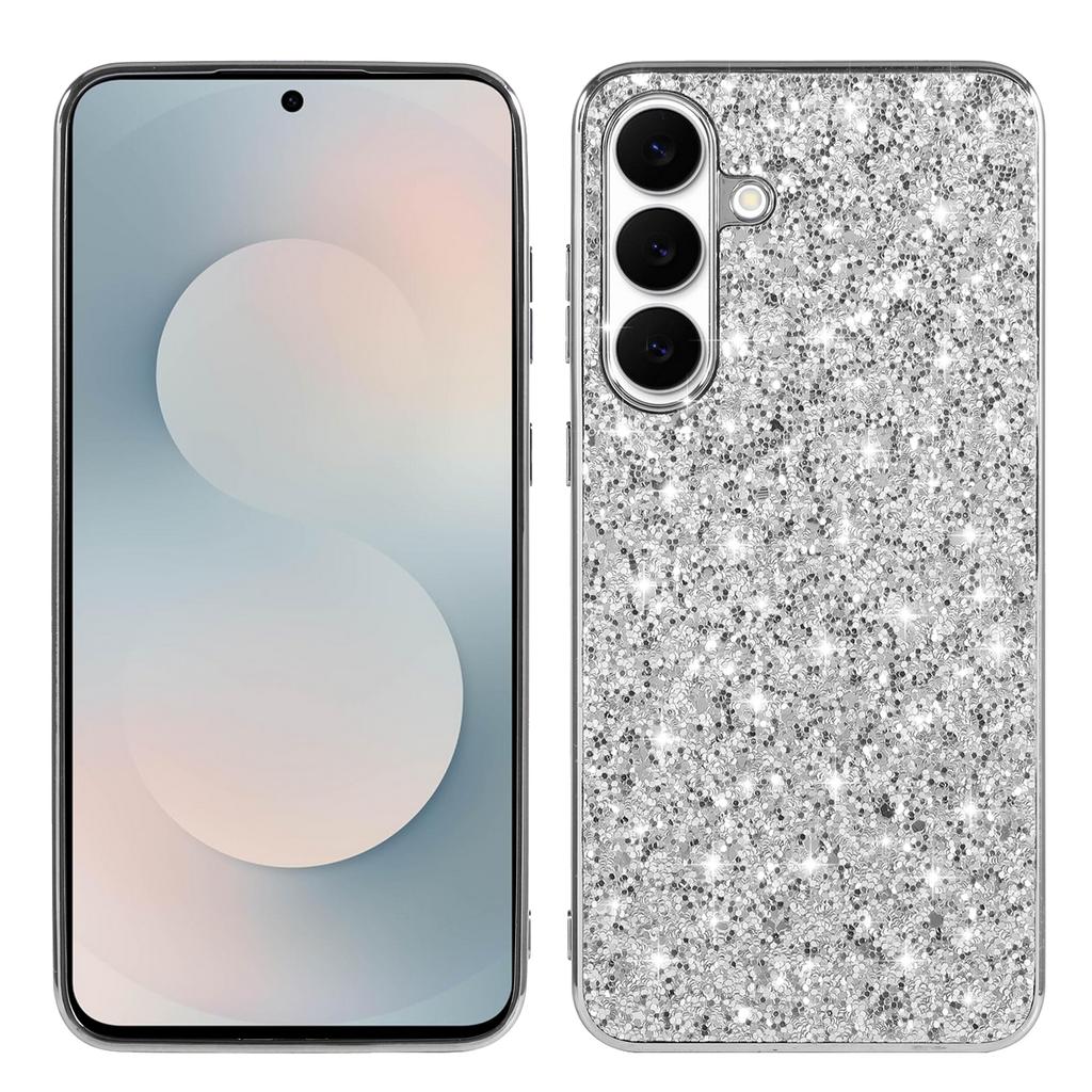 For Samsung Galaxy S26 Case Electroplating TPU + PC Sparkling Glitter Phone Back Cover