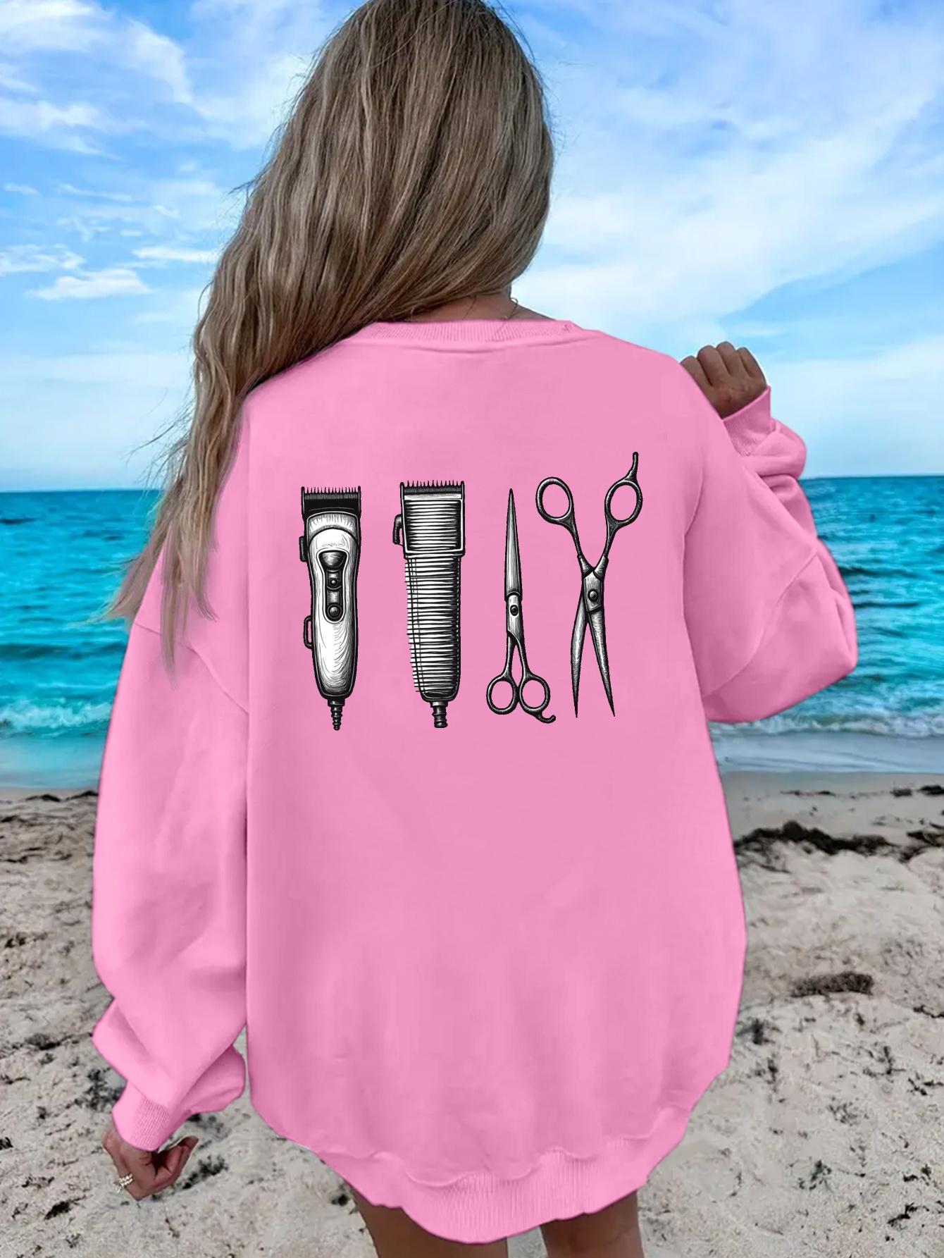 

Lab Hair clipper comb scissors women s sweatshirts XXL