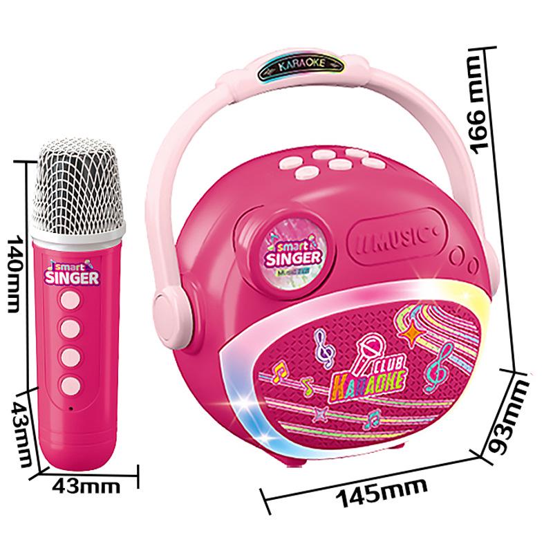 Bluetooth Wireless Karaoke Microphone with Integrated Speaker for Home and Kids