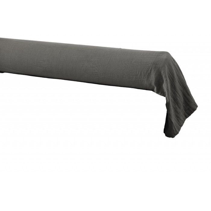 Bolster Cover "Gaïa" 85 X 185 Cm "Cotton Gauze" - Gaïa Granit - 85 X 185 Cm