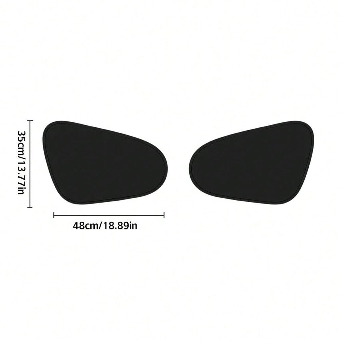 2-Piece Car Sunshade, Static Adsorption, Car Side Window Sunshade, Uv Protection, Summer Car Accessories