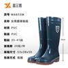 Rain boots PVC women's low, medium and high rain boots winter thermal cotton cover velvet work rain shoes