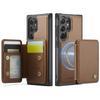 JEEHOOD-J05 for Samsung Galaxy S26 Ultra S25 S24 Plus FE Removable 2-in-1 Separable Flip Wallet Premium PU Leather Case Card Holder Phone Back Cover