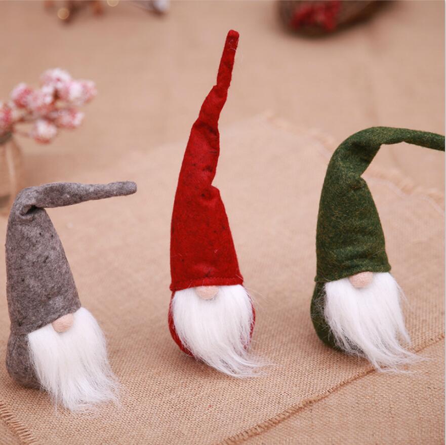 Cute Christmas Innovative Covered Face Old Man Series Doll Ornaments Plush Toy