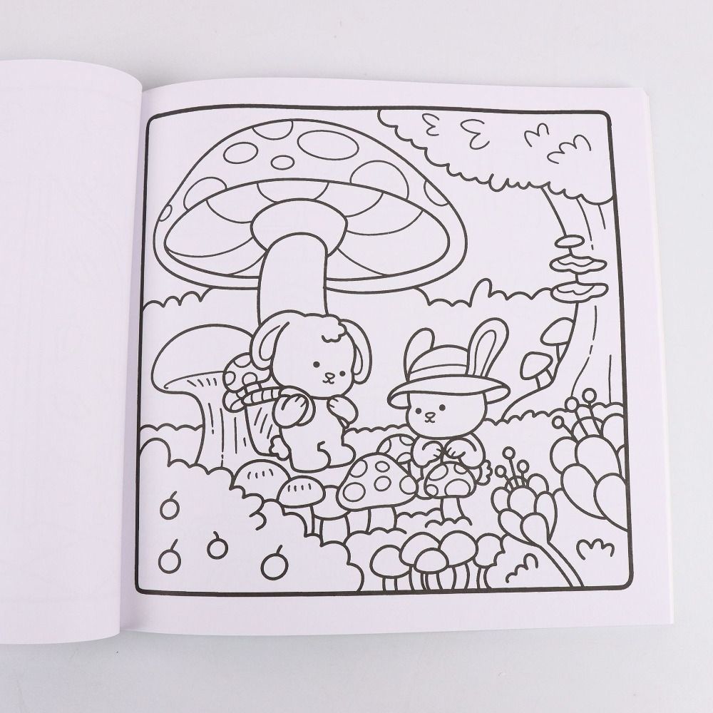 Relax Spooky Cute Coloring Book DIY Filling Color Book Cute Drawing Doodle Book  Kids Gift