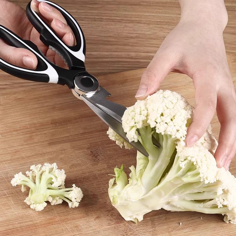 Food-Grade Multifunctional Kitchen Scissors: Ideal for Baby Food, BBQ, Chicken Bones