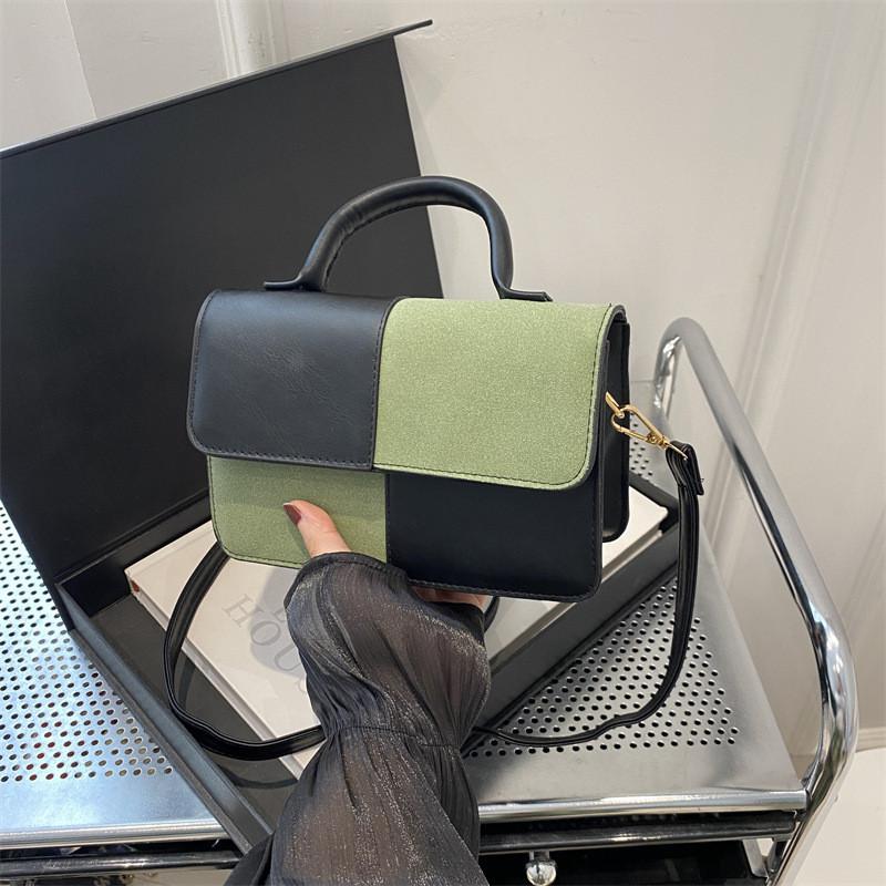 Stylish Color-block Pu Shoulder Crossbody Bag For Women Perfect For Casual Commuting