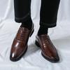 Fashion Groom in formal leather shoes Minimalist and retro British style Leisure Business and Office Elegant adult shoes Plus Size -46