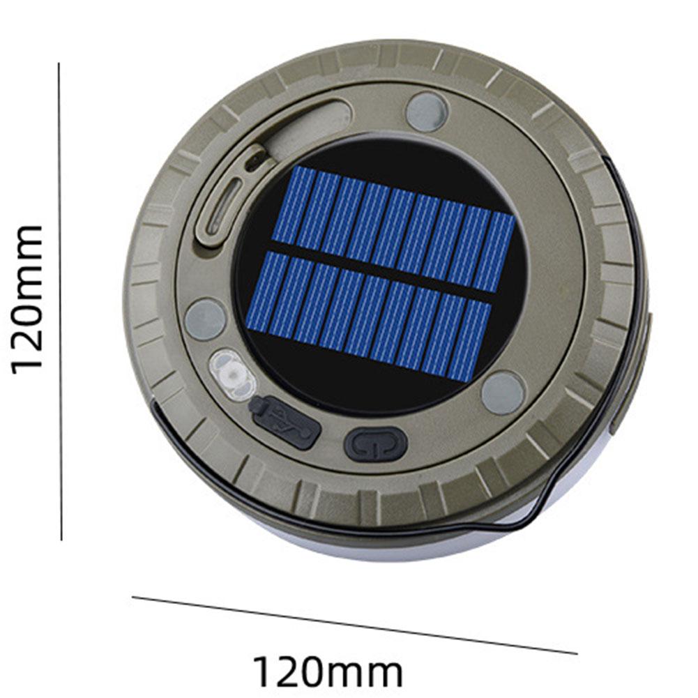 Solar Camping String Lights Rechargeable Camping Lantern Waterproof Hanging Tent Light Camping Light for Hiking Yard Decorations