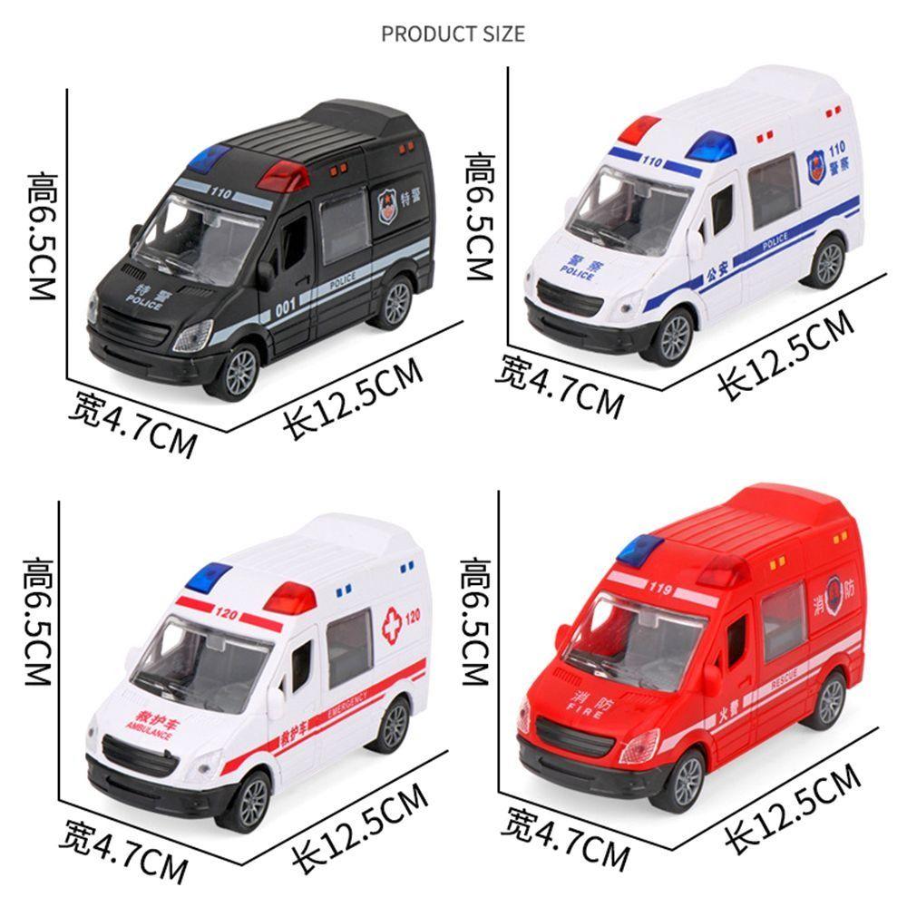 Classic Fire Truck Car Model Zinc Zinc Alloy Inertial Vehicle Toys Vehicles Carrier  Gift for Boy