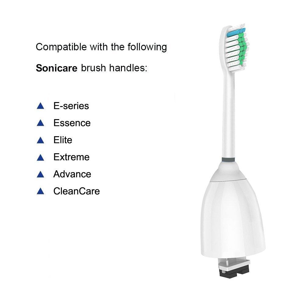 Capete de periuță de dinți de schimb WyFun pentru Philips Sonicare Electric Standard cu Set de 4 Periuțe de dinți e-Series, Mărime, Huse, (HX7012/05)